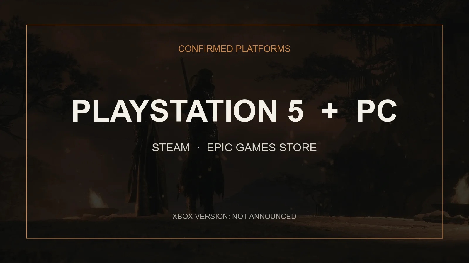 Confirmed Phantom Blade Zero platforms: PlayStation 5, Steam, and Epic Games Store on PC