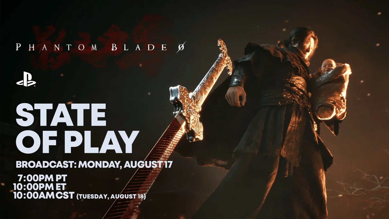 Official Phantom Blade Zero State of Play announcement for August 17 at 7:00 PM PT