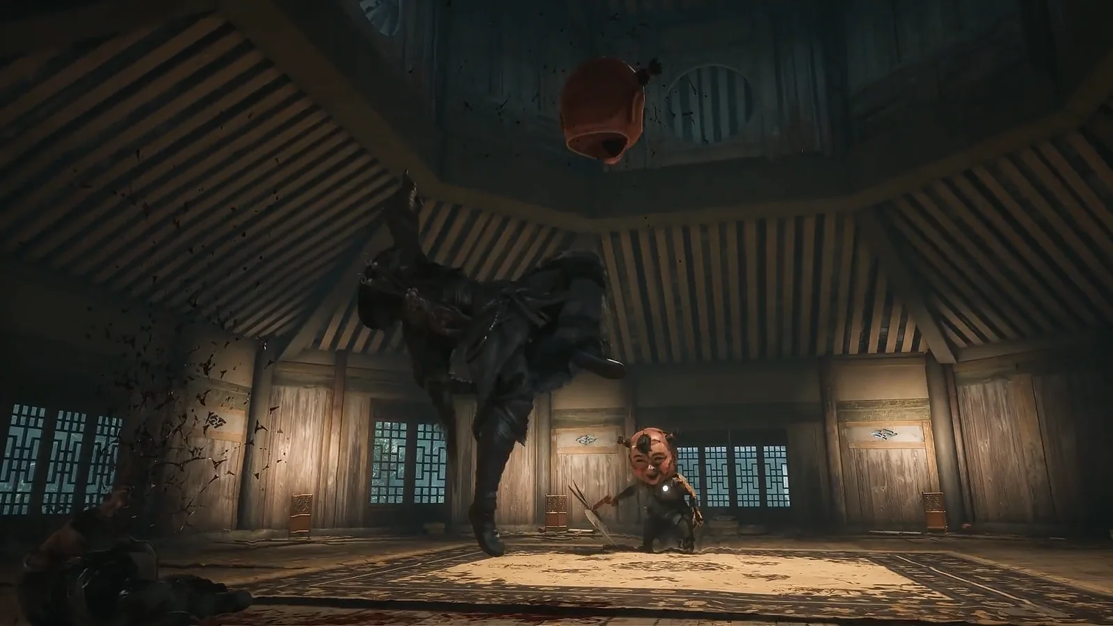 Incense burns inside a shrine in official Phantom Blade Zero footage